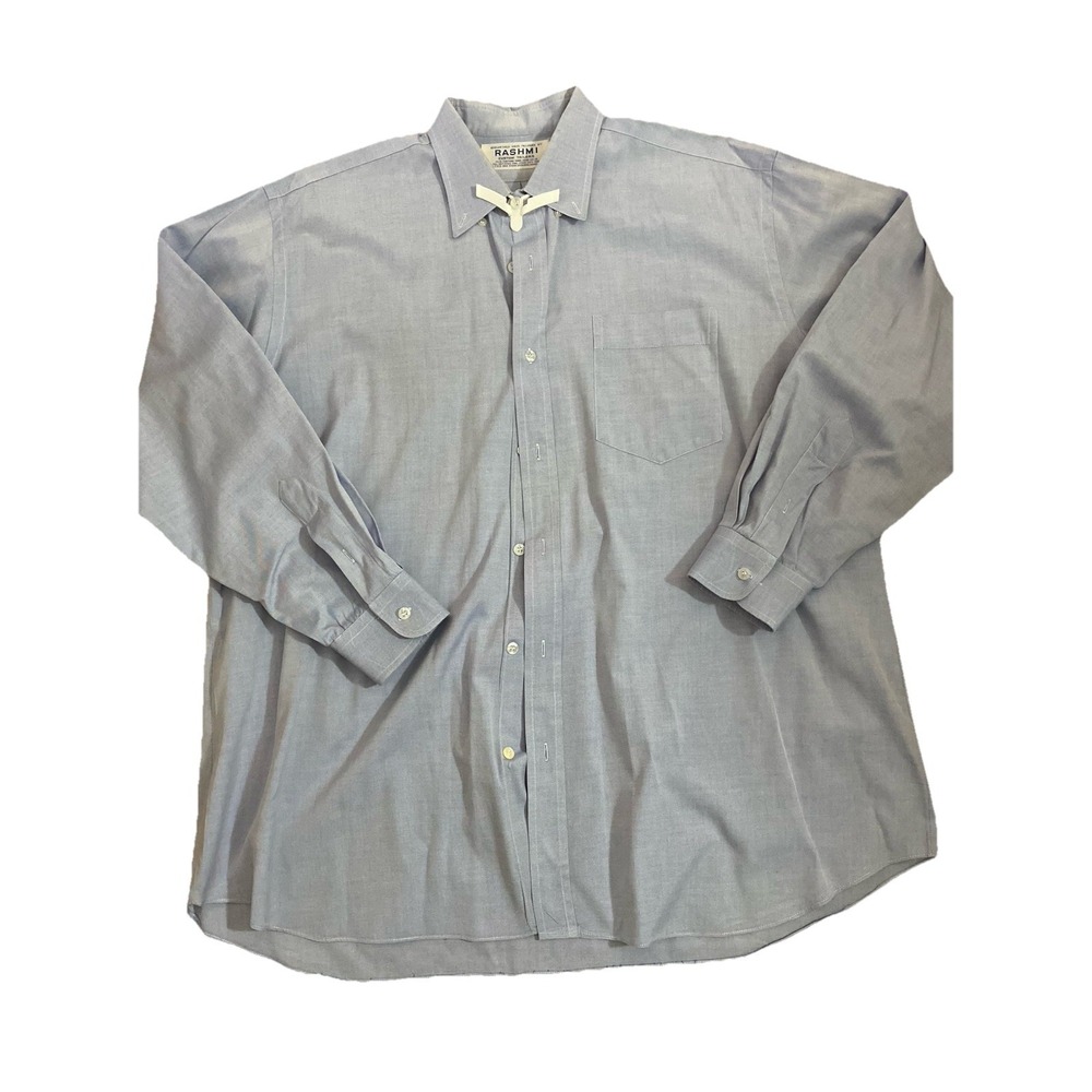 Rashmibstom tailors shirt Hong Kong Blue Sz 17.5 / 35 Long Sleeve custom